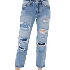 KanCan Niccola Mid-Rise Boyfriend Jeans Size 24